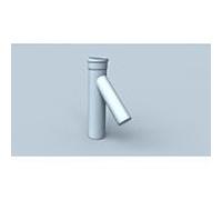 Bertrams Polyline EW cascade T-piece 40TS45-250-110 Ø 250, avec raccordement chaudière Ø 110, 45 degrés