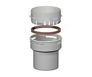 Bertrams Polyline EW kit standard 1 41FSTB80-1 DN 80/125, installation sur arbre, bouche PE