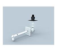 Bertrams Polyline EW kit standard 3 40STBF60-3 DN 60, installation sur arbre, avec pièce de raccordement