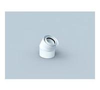 Bertrams Polyline LAS coude 41BG30-A60 angle 30°, DN 60/100, extérieur, blanc
