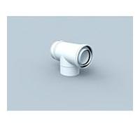 Bertrams Polyline LAS coude de révision 41RB87-60 87 °, intérieur, blanc , DN 60/100