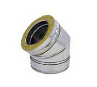 Coude de segment Bertrams Dw 22SB45-130 45 °, 130 mm