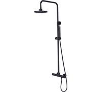 Besco Decco ensemble de douche mural avec thermostat oui noir BP-DIT-CZ