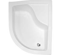 Besco Maxi receveur de douche semi-circulaire 120x85 cm blanc #BAM-120-NL
