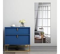 Beser Lee Lot de 10 miroirs muraux Pleine Longueur en plexiglas Acrylique sans Cadre sur la Porte - Grand pour entraînement à la Maison, Salle de Sport, Danse pour Murs, dortoirs, carrelage de Sol