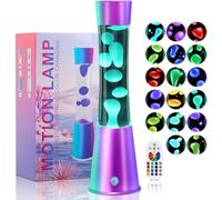 Besight Lampe à Mouvement Liquide Grande 40cm avec 17 Changements de Couleur et Télécommande pour Enfants et Adultes Veilleuse de Table Chambre Bureau Décoration Cadeau d'Anniversaire et de Noël