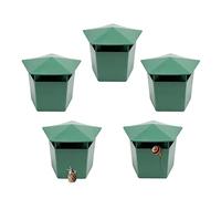 Beslands 5 Pcs Piege à Limace 9,9 x 6,1 x 7,1 cm Piège à Escargots Anti Limace Naturel Escargots Catcher(3.9" x 2.4" x 2.8") Vert