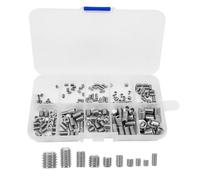 BESPORTBLE 1 Boîte Coffret de Vis sans Tête à Douille en Acier Inoxydable M3-m8, Vis de Réglage Durcies pour Assemblage Précis et Capacité de Charge Augmentée