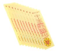 BESPORTBLE 10 Feuilles de Papier Fulu Chinois pour Farces d'halloween, Accessoires de Cosplay en Papier Souple et Flexible, Présent Amusant pour Carnaval et Poisson D'avril