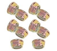 BESPORTBLE 10 Pièces Écrou de Lame Gauche Compatible Débroussailleuse, Tondeuse, Lame Fixe pour Carter de Ciseaux, Kit de Remplacement Anti-vibrations