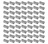 BESPORTBLE 100pièces Manchons de Sertissage Acier Inoxydable Raccords de Tuyau Haute Pression Robustes pour Tuyaux Hydrauliques et Pneumatiques Accessoires de Raccordement et Facile