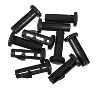 BESPORTBLE 10pcs Goupilles de Charnière en Plastique Noir pour Couvercle de Poubelle à Roulettes 240l, Diamètre 15mm, Robuste, Accessoires pour Poubelle Extérieure