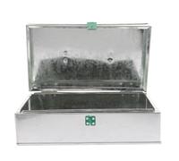 BESPORTBLE 1pièce Boîte de Rangement Multifonctionnelle avec Verrou Malette Portable Tôle Métallique Grande Capacité pour Outils Documents et Poignée Ergonomique Couleurs Couleur