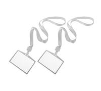 BESPORTBLE 2 Ensembles Étui de Protection pour Carte D'identité en Alliage D'aluminium et Polyester, Lot de Set, Porte-cartes avec Accès Rapide, Destiné au Personnel et Employés