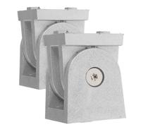 BESPORTBLE 2 Pièces Charnière en Alliage de Zinc, Charnière Pivotante en Aluminium Extrudé, Argenté, Angle Réglable, Stable et Fiable, pour Bureaux et Magasins