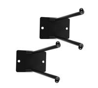 BESPORTBLE 2 Pièces Organisateur D'outils de Jardin Robuste Porte-balais Mural en Fer Noir, pour Balais et Râteaux, Garage, Atelier et Extérieur, Installation Rapide, Résistant