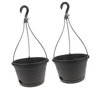 BESPORTBLE 2 Pièces Pot De Fleur Vase Suspendu Pot De Suspension pour Plantes Cache-Pot Suspendu Porte-Plante en Fil De Fer Jardinières Murales Succulentes Plastique Cintre P518 Pendaison
