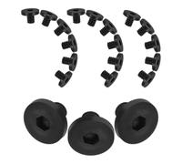 BESPORTBLE 20 Pièces Boulons pour Abri de Rangement Extérieur, Compatibles Pergola et Auvent, Structure Stable en Nylon Noir, Résistants aux Intempéries pour Patio et Jardin
