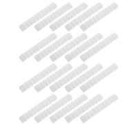 BESPORTBLE 20 Pièces Support de Rangement pour Embouts de Ponceuse à Ongles, 10 Trous, Bande Longue, Plastique Blanc, Toujours Organisé, Facile à Transporter, pour Techniciennes Ongulaires