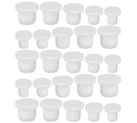 BESPORTBLE 25 Pièces Lot de Bouchons Silicone Robustes pour Salière et Poivrière Étanchéité Renforcée Résistants Chaleur Variées Accessoires de Cuisine Réutilisables