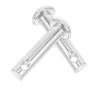 BESPORTBLE 2pcs Goupilles Robustes en Fer pour Chaise Suspendue Argentée, Fixation Solide pour Balançoire de Porche ou Salon de Terrasse Extérieur