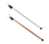 BESPORTBLE 2pièces Lot de Tringles Télescopiques Alliage Aluminium pour Linge avec Fourche Perche Rétractable pour Balcon Outil Pratique pour Étendre et Attraper Les Vêtements