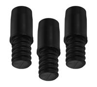 BESPORTBLE 3 Pièces Adaptateur pour Manche à Balai, Embout Fileté de Rechange pour Balai-serpillière, Plastique Noir, pour Tube de 22mm, Connexion Sécurisée, pour Balai et Serpillière,