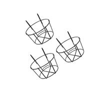 BESPORTBLE 3 Pièces Support de Jardinière Suspendu Métal Robuste Porte-Pots Rond pour Balcon et Clôture de Supports pour Suspension Extérieure et Optimisation Espace