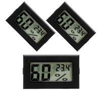 BESPORTBLE 3 Pièces Thermomètres D'intérieur Mini Numériques Précis en Abs pour Mesurer L'humidité Température, pour Usage Domestique et Intérieur