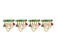 BESPORTBLE 4 Pièces Broche de Noël Sapin en Alliage, Décoration | Style Festif et Forme Délicate, Facile à Porter, pour Tenue de Fête, Ambiance de Noël, Usage Textile