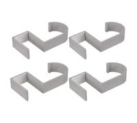 BESPORTBLE 4 Pièces Crochets de Bureau sans Perçage, Alliage D'aluminium | Installation sans Perçage, Usage Bureau et Chambre, Style Minimaliste, pour Casques et Paquet à Dos