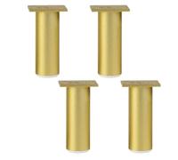 BESPORTBLE 4 Pièces Pied de Meuble en Alliage D'aluminium Réglable, Stable | Finition Lisse Couleur Or, Support Robuste, Grosse Charge, pour Chevet et Meuble Tv, Usage Domestique