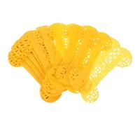 BESPORTBLE 45 Pièces Papier Offrande Funéraire Jaune pour Animaux de Compagnie, Papier Sacrificiel Respectueux pour Cérémonie de Funérailles à Domicile, Intégration Traditionnelle