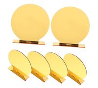 BESPORTBLE 6ensembles Plaques de Table Acrylique Transparente avec Supports Signes de Table Vierges pour Mariage Banquet et Fête Numéros et Noms Personnalisables