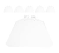 BESPORTBLE 6pcs Protège-œil en Plastique Transparent pour Touret à Meuler, Installation Rapide, Protection Oculaire Incurvée, Accessoires de Remplacement pour Usage Industriel