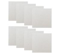 BESPORTBLE 8 Pièces Disque de Mica pour Micro-ondes Panneau de Mica Argenté 13cm pour Four à Micro-ondes Maison et Bureau Facile à Nettoyer Peu Encombrant