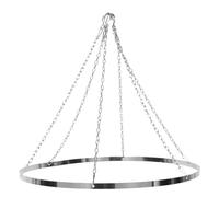 Besportble Anneau De Suspension pour Rideaux De Plafond Cerceau MéTallique Rond pour Voilage De Mariage Support De CanopéE en MéTal Kit De Drapage IntéRieur Et ExtéRieur Fixation pour CéRéMonie