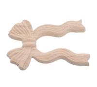 BESPORTBLE Applique en Bois Sculpté Nœud Ajouré 9 X 11,5 Cm Décorative Non Vernie pour Meubles, Décoration Murale Intérieure, Ornement en Bois pour Rénovation, Style Européen Classique