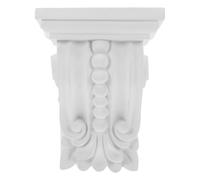 BESPORTBLE Applique Sculptée D'angle en Pu Blanc, Décoration Murale Légère et Élégante pour Maison, Installation Facile Salon ou Chambre, Style Moderne et Artistique