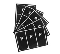 BESPORTBLE Autocollants de Stationnement pour Voiture Autocollants Muraux de Véhicules de Transport 5 Pièces Amovibles et Résistants à Décoloration en Pvc Noir pour Tout-petits
