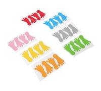 BESPORTBLE Autocollants Empreintes de Pas Vinyle 14 Paires Multicolores Antidérapants pour Sol et Mur, Décor Interactif pour Garderie et Salle de Classe Maternelle