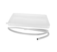 BESPORTBLE Bac de Récupération Condensat pour Climatiseur Plastique Carré avec Sortie Latérale d’Évacuation, Léger, Intérieur