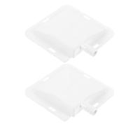 BESPORTBLE Bac de Récupération pour Climatiseur Portable en Plastique Blanc, Lot de 2 Pièces Design Entonnoir Collecte D'eau, pour Fête Bureau