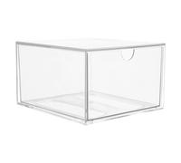 BESPORTBLE Boîte de Rangement pour Mouchoirs et Cosmétiques Empilable en Acrylique Transparent, Tiroir de Rangement Spacieux, Organiseur Multifonction pour Salle de Bain, Coiffeuse et