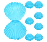 BESPORTBLE Boîtes de Bonbons en Plastique Coquillage 8pcs Légères et Portables pour Rangement Élégant de Bijoux et Présents Invités pour Fête et Shower