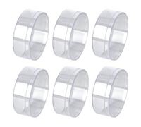 BESPORTBLE Boîtes Rondes Transparentes pour Rangement Tiroirs en Ps avec Couvercle Lot de 6 Organisateur Compact pour Bonbons et Bijoux et Décoration Maison