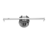 BESPORTBLE Boîtier Électrique Plafond Rond In avec Barre Réglable pour Ventilateurs et Luminaires Support Robuste Jusqu à Lb Montage Ajustable pour Rénovation Intérieure