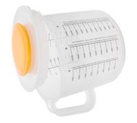 BESPORTBLE Bol Bol de Mesure Transparent en Plastique Blanc 2,5l Mélangeur Pâtisserie avec Couvercle et Poignée Confortable pour Accessoires la Cuisine