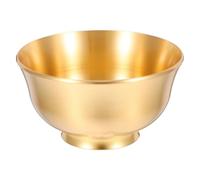 BESPORTBLE Bol D'offrande Bouddhiste en Laiton Or Finition Lisse pour Décoration Intérieure Élégante et Récipient D'eau Rituel Artistique