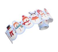 BESPORTBLE Bordure de Noël Bonhomme de Neige pour Tableau, Adhésive, 500 | Carton Blanc Ondulé, Découpe Facile et Ajustable, pour Bulletin et Tableau Blanc, Fêtes D’hiver